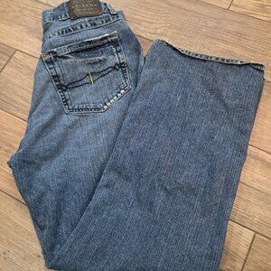 Vintage Arizona Jeans Men’s sz 34X30 Boot Cut 100% Cotton distressed Whiskered
